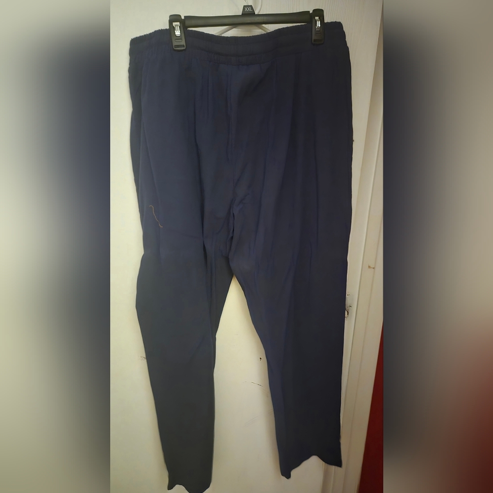 Blue drawstring pants 3x - Picture 2 of 4